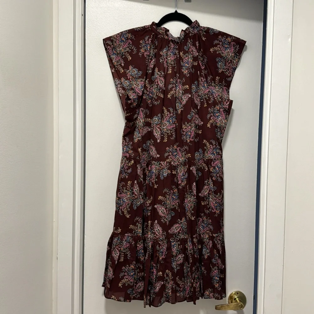 Veronica Beard Zee Dress in Brickmul - Picture 5 of 5